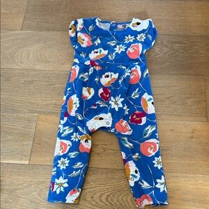 Tea Collection Floral Short Sleeve Romper 12-18 months